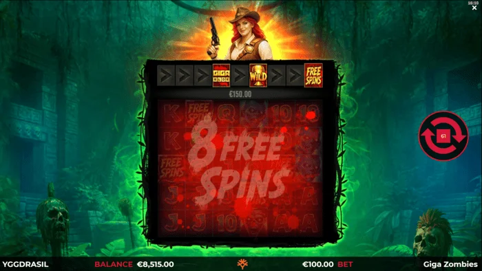 Giga Zombies - Free Spins trigger
